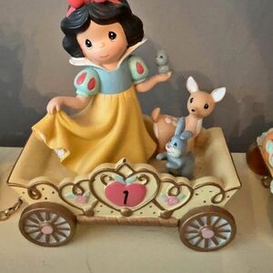 Precious Moments Princess Carriage with Animals - Yellow and Blue
